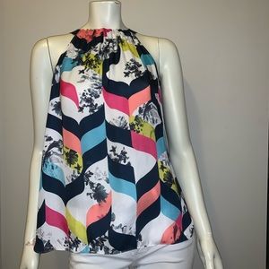 🌸 CYNTHIA ROWLEY BLOUSE TANK TOP MULTI COLORED!🌸